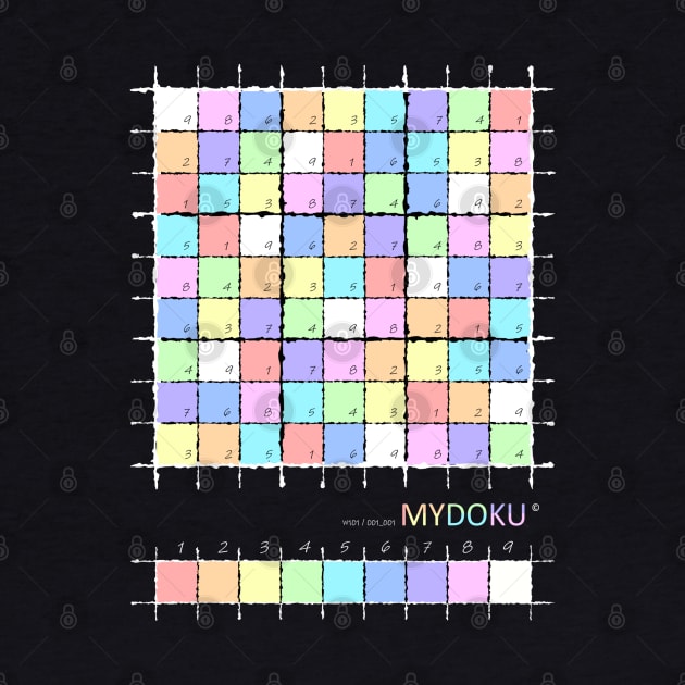 Mydoku_W101_001_001 _F: Sudoku, Sudoku coloring, logic, logic puzzle, holiday puzzle, fun, away from screen by Mydoku